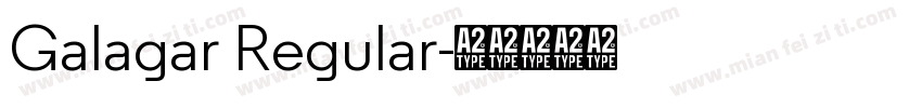 Galagar Regular字体转换